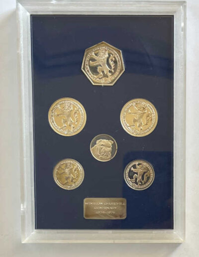 Centenary of Sir Winston Churchill-5 Silver Medallions: Reverse