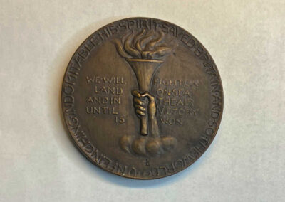 Churchill & Allied Victory Commemorative Medal, 1945: Reverse