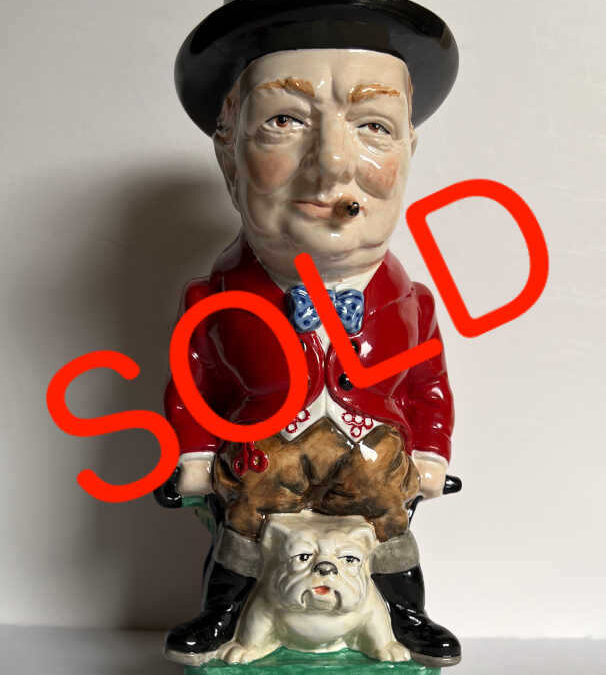 Churchill Burleigh Ware Toby Jug in Red Jacket