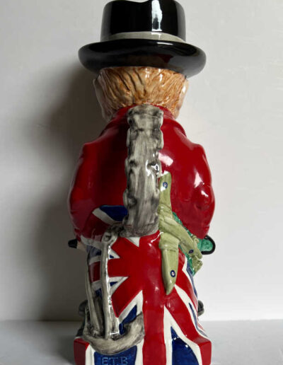 Churchill Burleigh Ware Toby Red Jacket: Back View