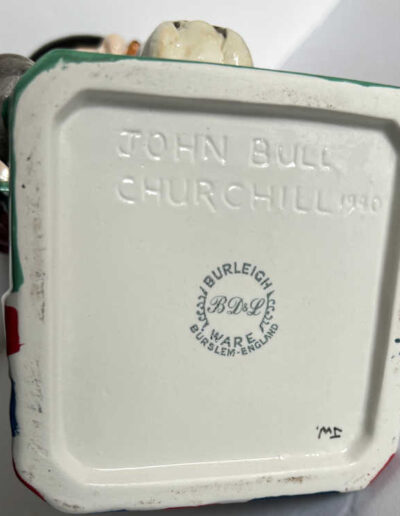 Churchill Burleigh Ware Toby Jug in Red Jacket: Base