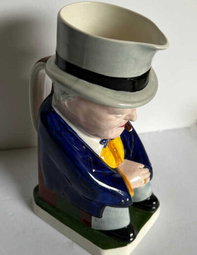 Churchill COLORED Toby Jug Spode: Top View