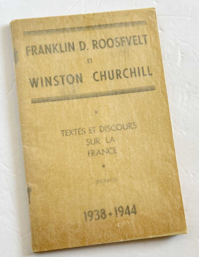 Churchill & Roosevelt Pamphlet: Speeches in French