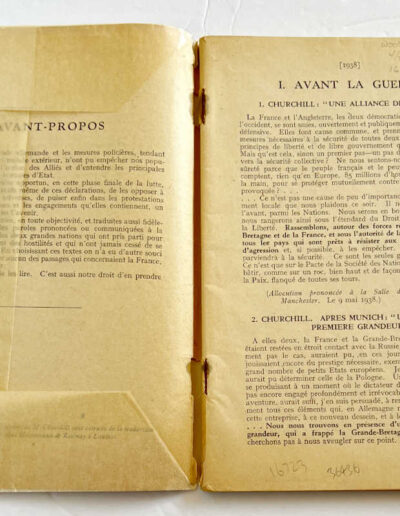 Churchill & Roosevelt Pamphlet in French: p3