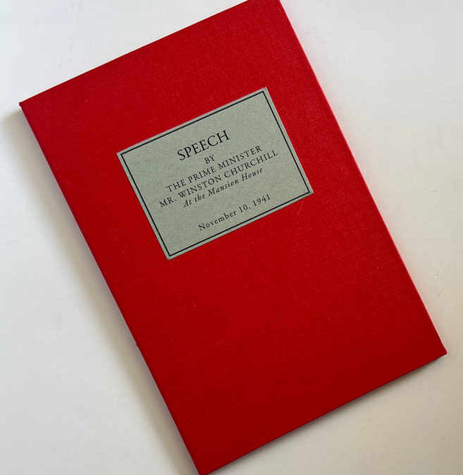 Churchill Speech: Mansion House, Nov 10th 1941