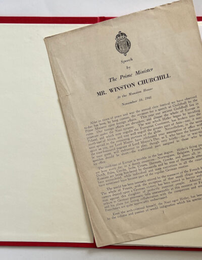 Churchill's Speech: Nov 10, 1941