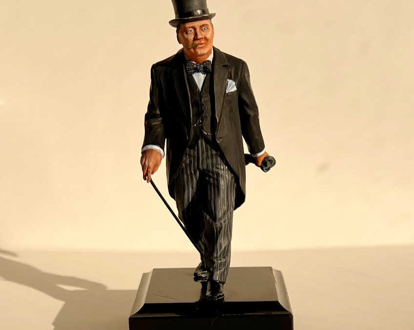 Churchill in Top Hat and Tails