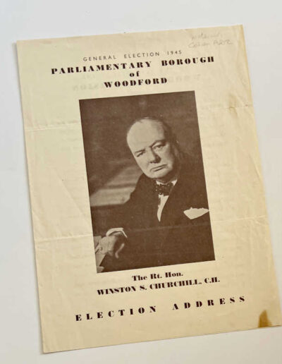 General Election, Woodford 1945: Churchill's Address