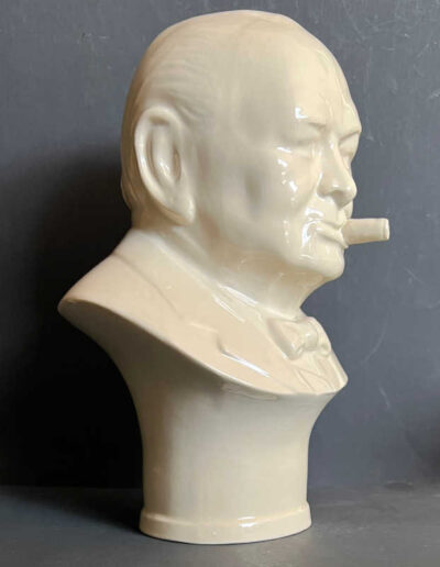 Kevin Francis, Winston Churchill Millennium Bust: White (Side View)