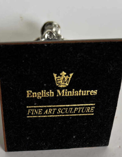 Pewter figure of Churchill by English: Base