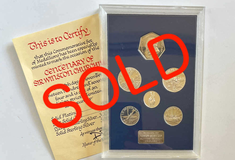 Centenary of Sir Winston Churchill – 5 Commemorative Medallions
