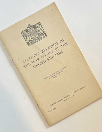 Statistics Relating to the War Effort of the UK