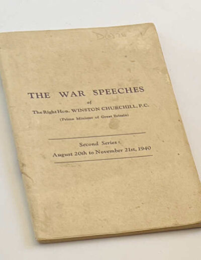 War Speeches by Churchill: Aug-Nov 1940