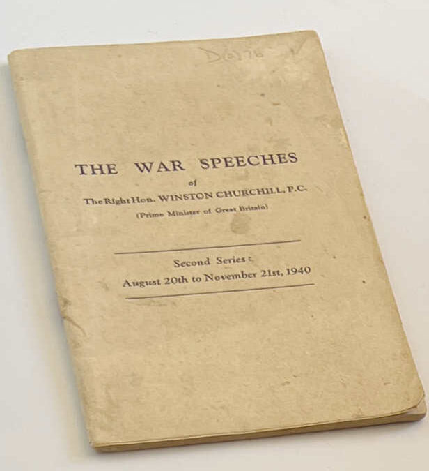 The War Speeches by Churchill: Aug 20th-Nov 21st, 1940