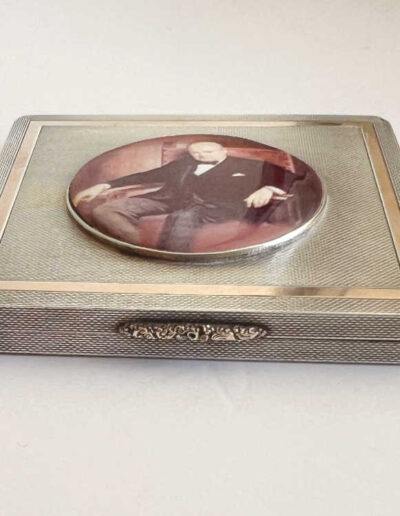 Asprey Cigarette Case - Churchill Portrait