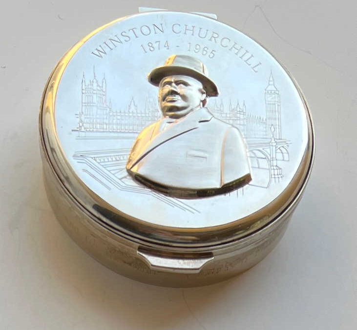 Churchill Sterling Silver Trinket Box