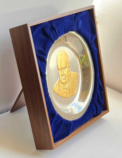 Side View - Churchill Centenary Trust Silver Dish