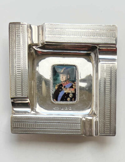 Silver Ashtray - Churchill Pictorial
