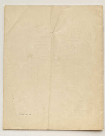 Back Cover - Pamphlet with 2 Speeches: Churchill & Roosevelt