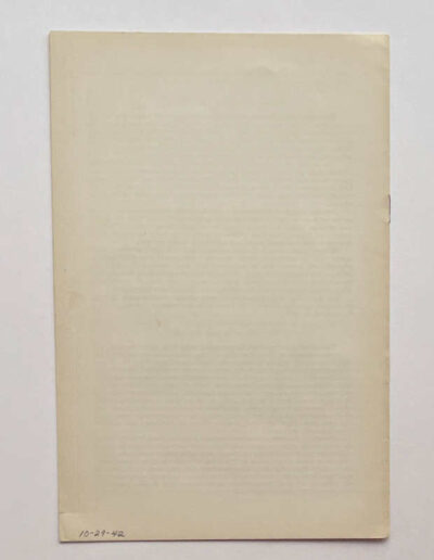 Churchill Speech Dec 30 1941: Back Cover