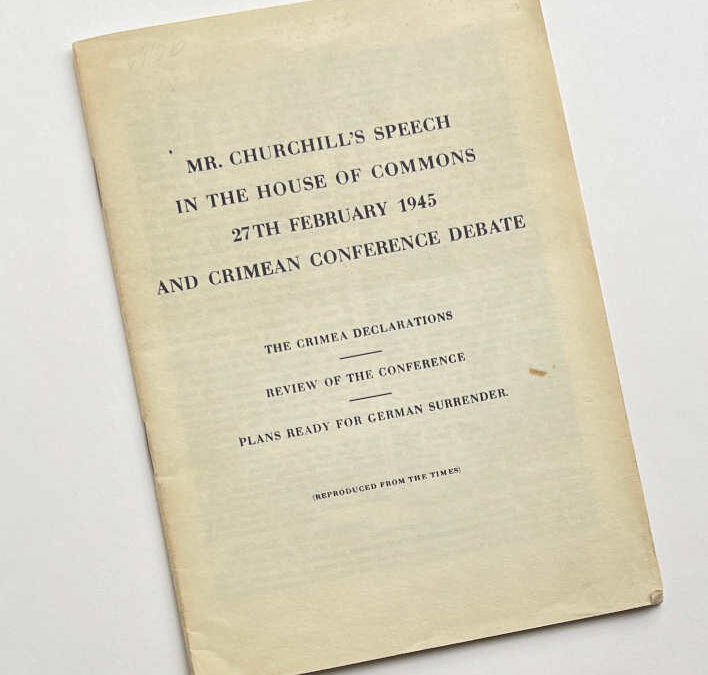 27th February 1945: Churchill Speech