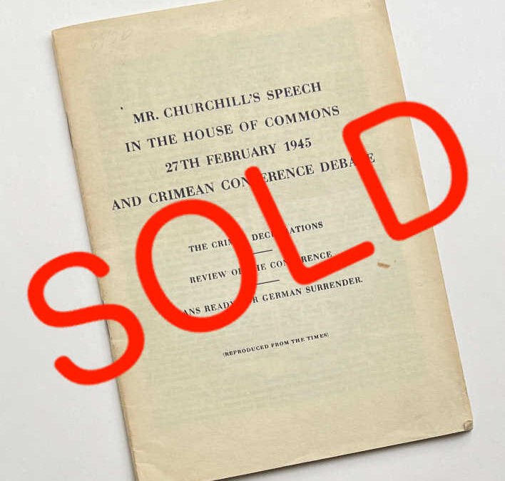 27th February 1945: Churchill Speech