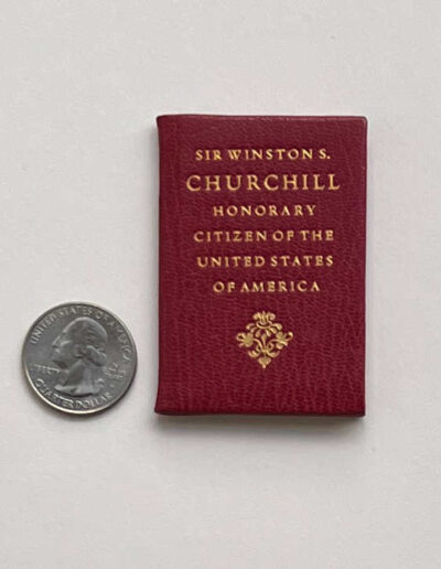 Miniature Book - Churchill US Citizenship: 1963