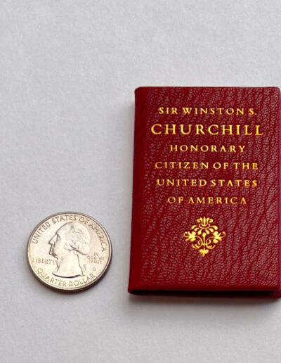 Miniature Book: Winston Churchill US Citizenship