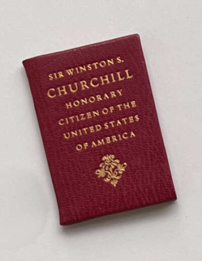 Miniature Book - Churchill US Citizenship: Published 1963