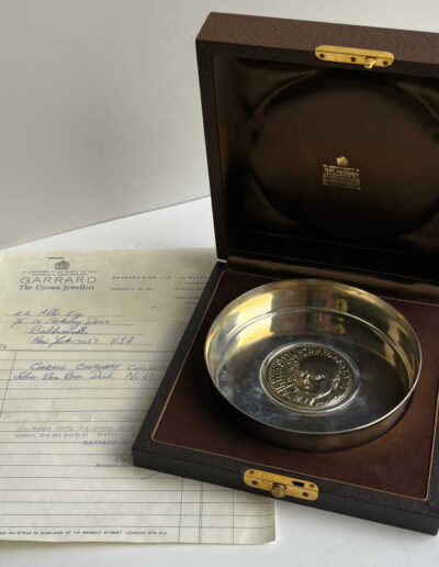 Original Sales Receipt - Bon Bon Dish Churchill Centenary