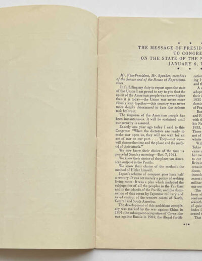 Roosevelt's Speech Jan 6, 1942