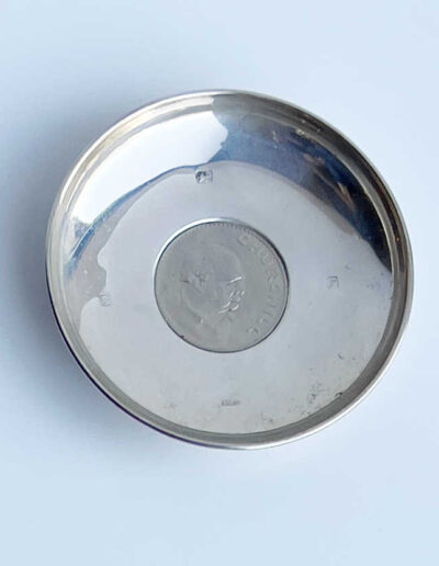 Sterling Silver Dish with Churchill Crown Inset