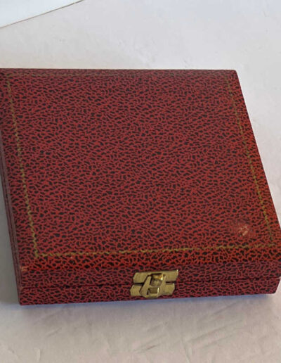 Presentation Case: Sterling Silver Dish w/ Churchill Crown in Center