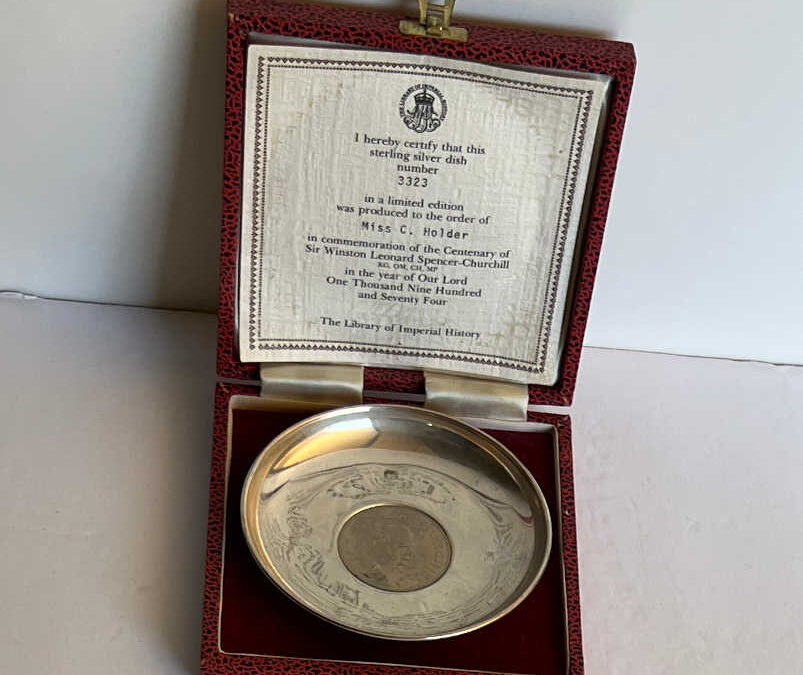 Sterling Silver Dish: Churchill Crown