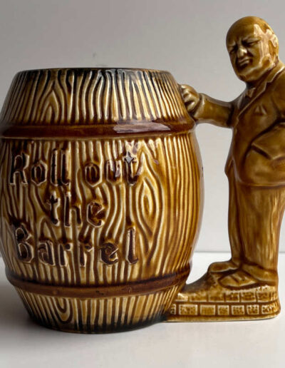 WWII Brown Churchill Tankard Mug: Wade Heath Burslem