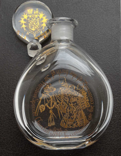 Churchill Crystal Decanter with Broken Stopper