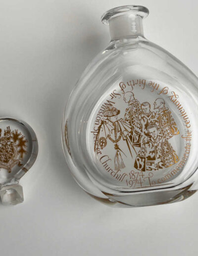 Churchill Crystal Decanter with Broken Stopper - White BG