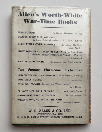 Besides Churchill-Who? Back Cover