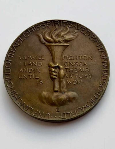 Churchill Allied Victory Medal 1945: Reverse