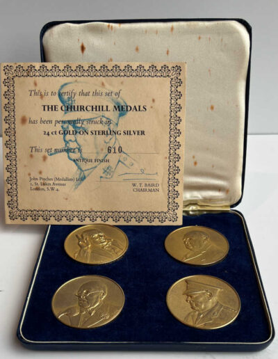 Churchill Medals/Medallions: 25th Anniversary of Peace in Europe