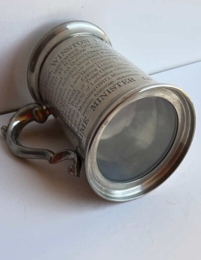 Churchill Pewter Tankard - Glass Bottom