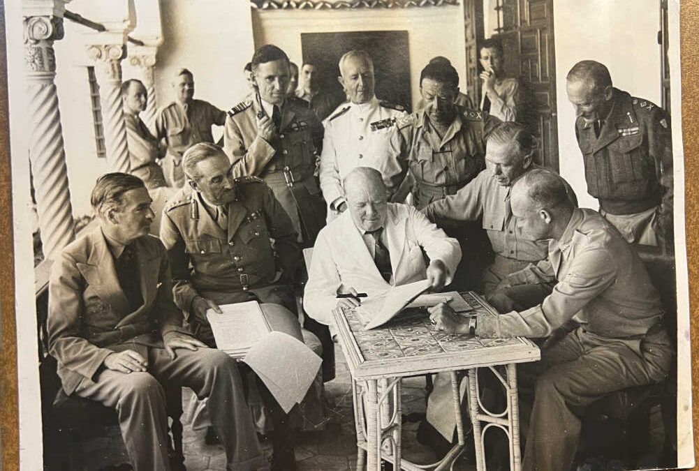 Churchill Photograph Nth Africa, 1943