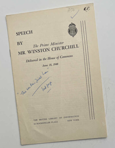 Churchill Speech June 18, 1940