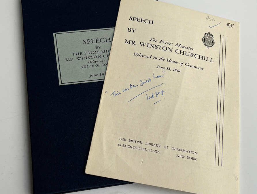 Churchill Speech: June 18,1940