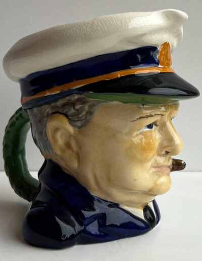 Churchill Wartime Toby Jug: Side View