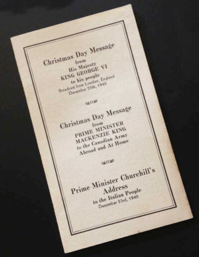 Churchill's Address to the Italian People