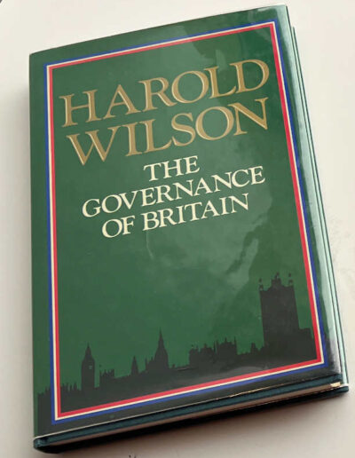 Harold Wilson - Governance of Britain in Dustjacket
