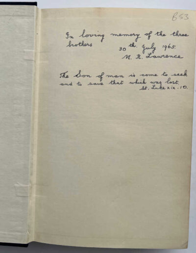 Inscription: Home Letters of T. E. Lawrence and his Brothers