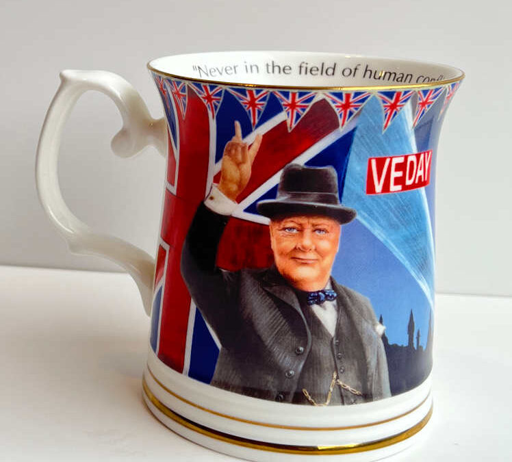 James Sadler Winston Churchill Mug/Tankard VE Day