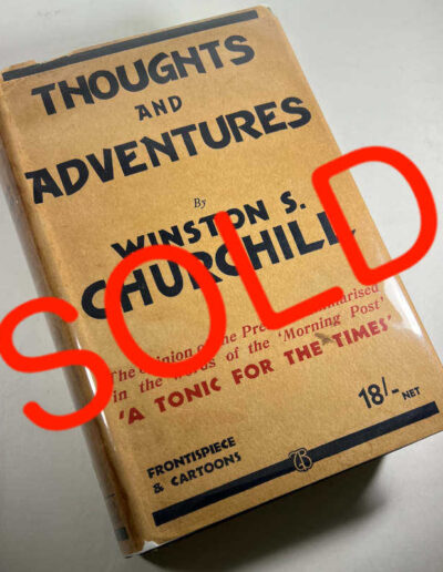 Thoughts and Adventures Signed Churchill: SOLD